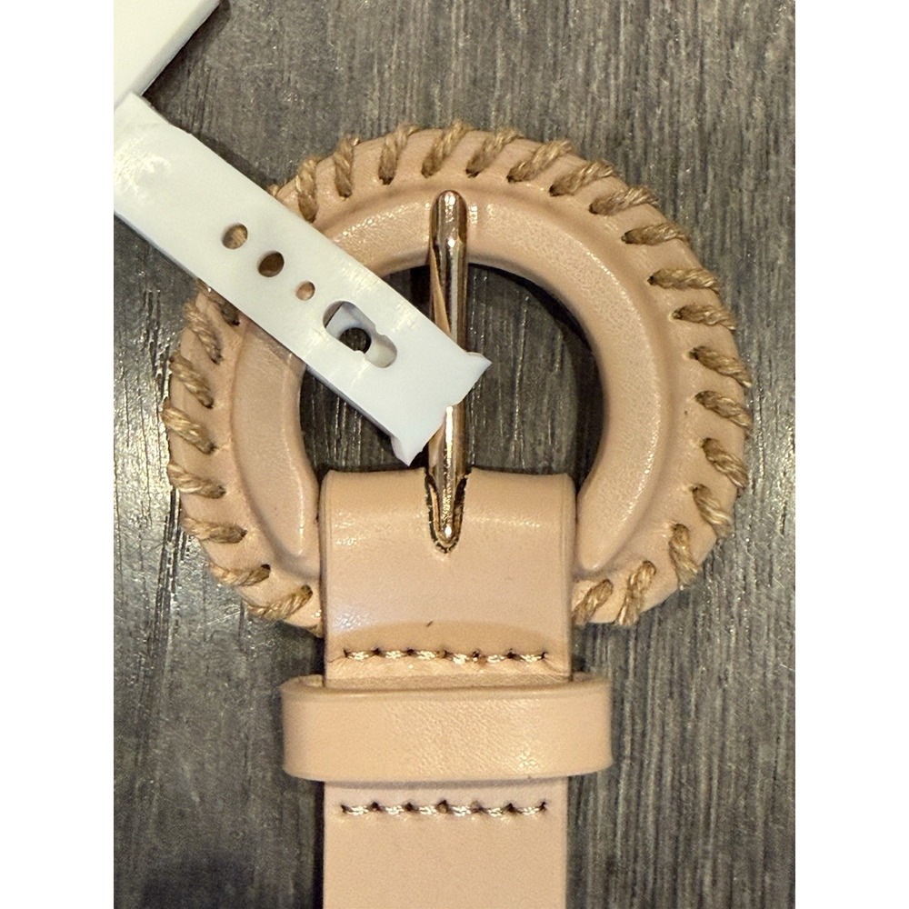 Jessica Simpson Belt Women S-XL Light Brown New Western Laced Leather Buckle